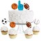 Big Dot of Happiness Go, Fight, Win - Sports - Dessert Cupcake Toppers - Baby Shower or Birthday Party Clear Treat Picks - Set of 24